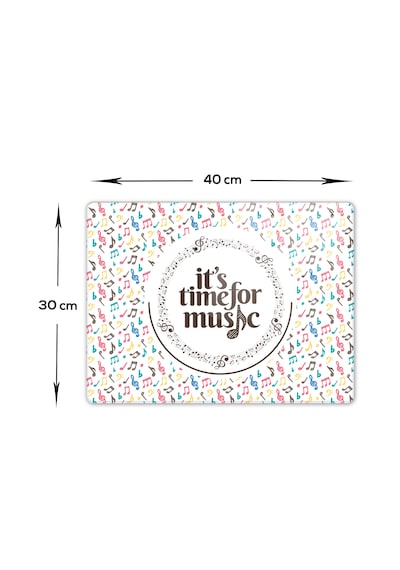 Cam Kesme Tahtası - Cam Kesme Tablası Music Time 30cm X 40cm