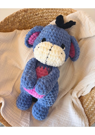 Winnie The Pooh-eeyore Peluş Oyuncak Mavi - Mor