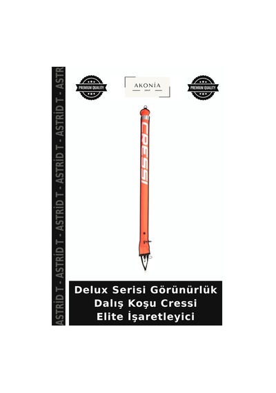 Delux Serisi Görünürlük Dalış Koşu Cressi Elite İşaretleyici Standart
