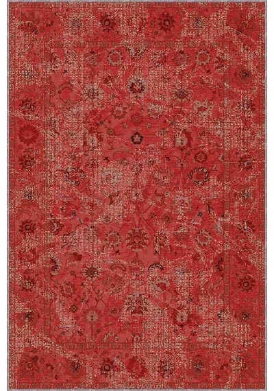 Tarçın Vintage Kaymaz Taban Makinede Yıkanabilir Halı Kr034n11