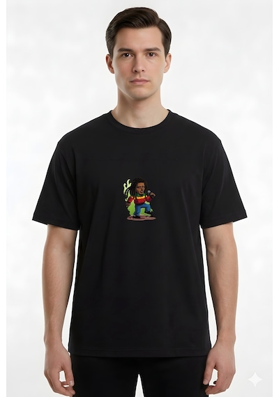 Ogc Bob Marley Unısex T-shırt Siyah