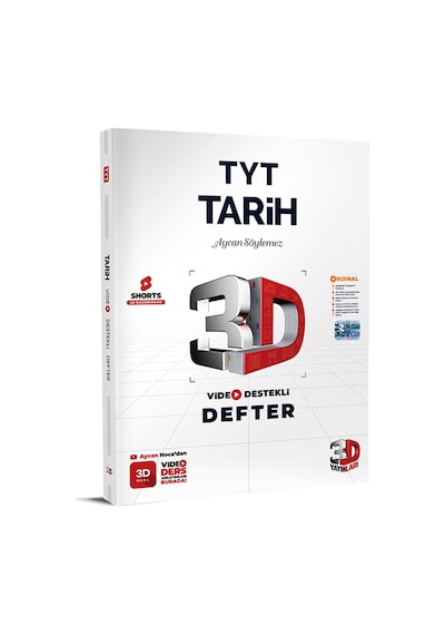 3d Tyt Tarih Defter Video Destekli