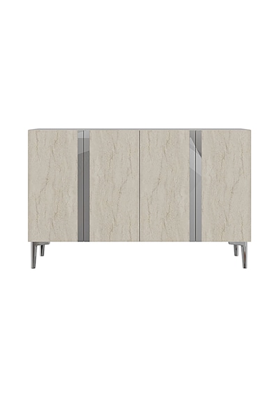 Ka1298bts Anka Konsol Ve Tv Sehpası Beyaz-traverten-silver 120cm
