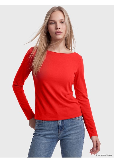 Lcw Vision Kırmızı Kayık Yaka Kadın Body
