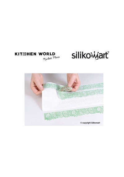 23.084.87.0096 Silikomart Trd04 Dantel Şablon Silikon Kalıp Kahverengi