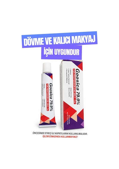 Goosica 79.9% Yatıştırıcı Krem 10g Dövme, Lazer Dövme Silme Ve Kalıcı Makyaj Kremi