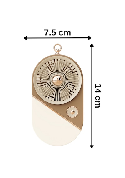 Taşınabililir Mini Usb Şarjlı 3 Kademeli El Vantilatör Fan Soğutucu Ys2528 Krem