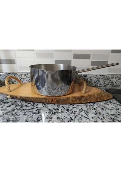 Paslanmaz Çelik Kaçerola Sütlük ve Sosluk 14 Cm 600 Ml