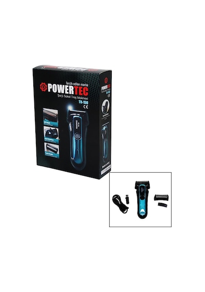 Powertec Tr-150 Şarjlı Çift Bıçak Traş Makinesi Yedek Başlık Bıyık Düzeltme Günlük Sıfır Sakal Diğer