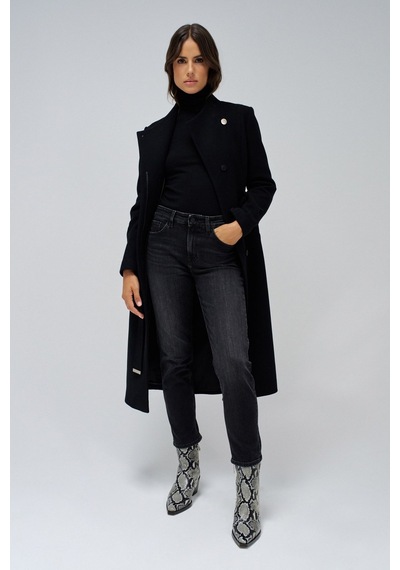 Salsa Jeans Siyah Kadın Düz Denim Pantolon 21008391-true