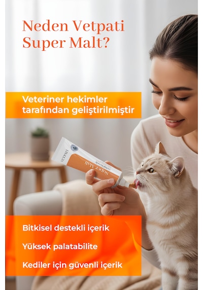 Super Malt - Tüy Yumağı Önleyici, Sindirim Ve Bağışıklık Destekli, Propolis & Spirulina İçerikli Super Malt - Tüy Yumağı Önleyici, Sindirim Ve Bağışıklık Destekli, Propolis & Spirulina İçerikli
