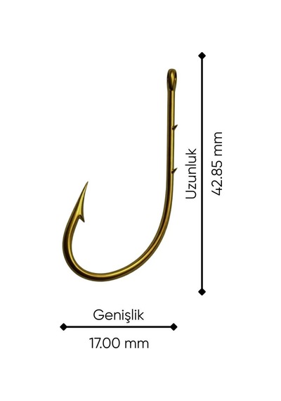 Olta İğnesi - Telescopic Star - Bronz - No: 4/0 10'lu Paket