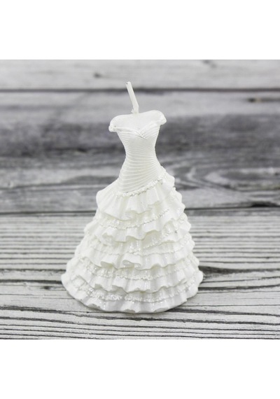 6,5x5cm Gelinlik Mum
