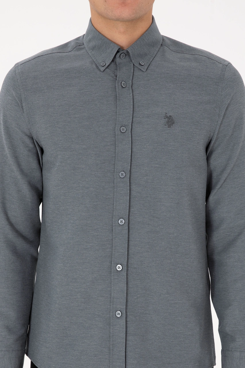 U.s. Polo Assn. Erkek Antrasit Gömlek Basic 50316723-vr006 Antrasit