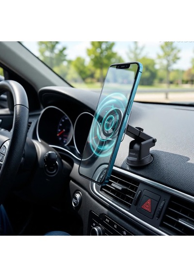 Hedyex Un-170 Araç İçi Telefon Tutucu Vantuzlu Mıknatıslı Cam Ve Torpido Uyumlu