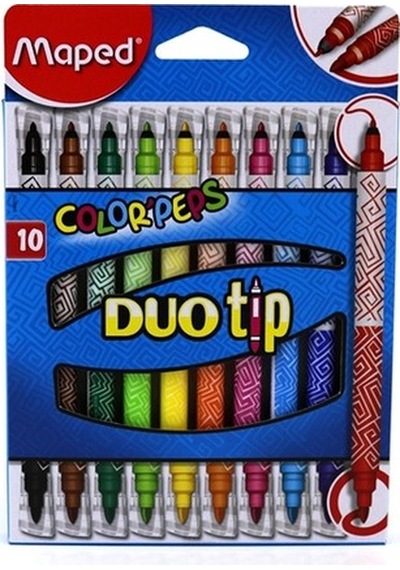Maped Keçeli Boya Kalemi Peps Duo Tip 12 Renk 849010