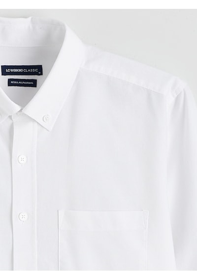 Lcwaıkıkı Classic Beyaz Regular Fit Oxford Erkek Basic Gömlek