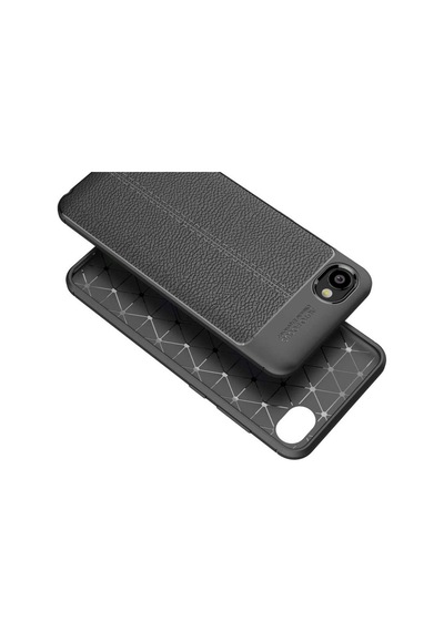 Htc Desire 12 Kılıf Deri Tarzı Niss Silikon Case
