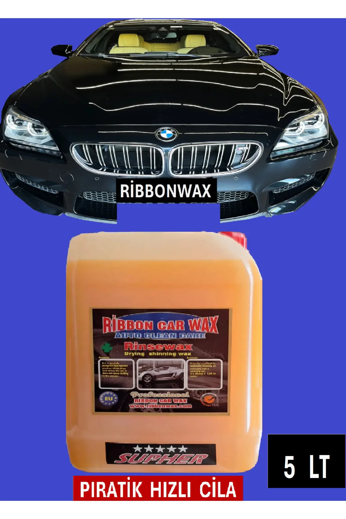 Rb Rinsewax Pratik Hızlı Cila - Yağmur Su Kaydırıcı 5 Lt