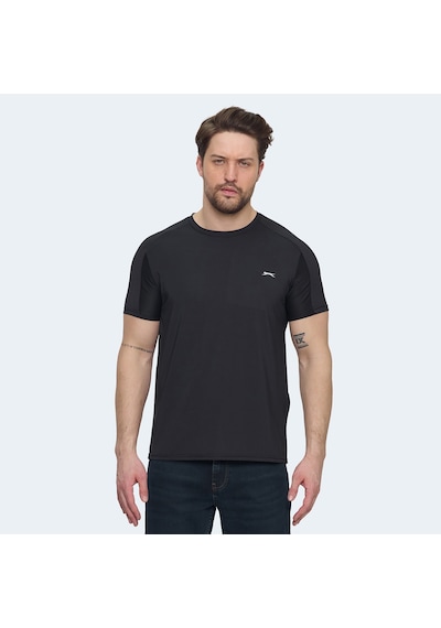 Slazenger VISHAL KTN Erkek  Siyah Tişört