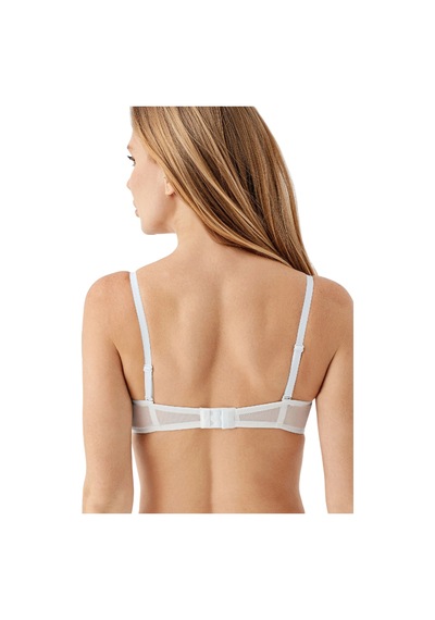 New Bra 7045-kadın Desteksiz B Cup Dantelli Sütyen Beyaz