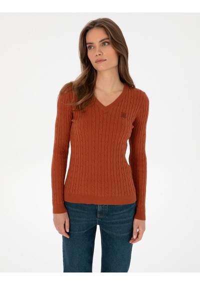 Pierre Cardin Kadın Tarçın Kazak /triko 50317062-vr191 Tarçın
