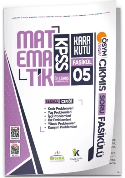 2026 Kpss Önlisans Matematik Kara Kutu 8li Fasikül Seti ÖSYM Çıkmış Soru Bankası Çözümlü Modül Paket