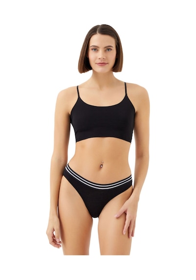 Cottonhill Spor Basic Pamuklu Bikini Külot 3'lü Paket - 3 Çok Renkli 2 Çok Renkli