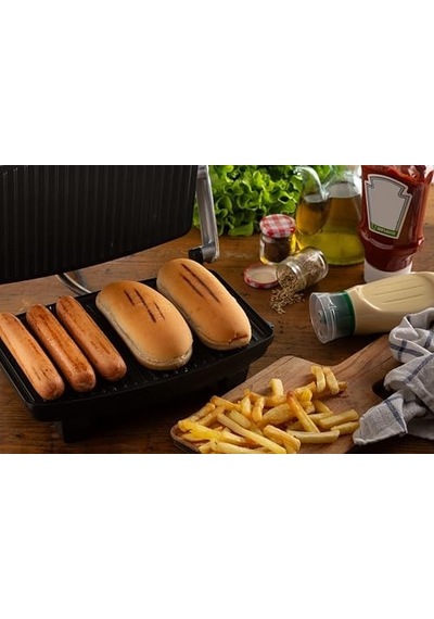 Izgara Ve Tost Makinesi 1911/10 - Grill Toast Machine, 1000 Watt, Yapışmaz Çizgili Plaka