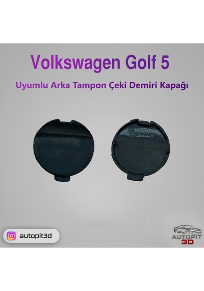 Volkswagen Golf 5 Uyumlu Arka Tampon Çeki Demiri Kapağı