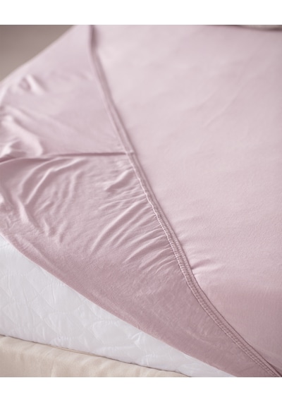 Madame Coco Belle King Size Plus Pamuklu Lastikli Bambu Çarşaf - Açık Mürdüm 8684427301098 Çok Renkli