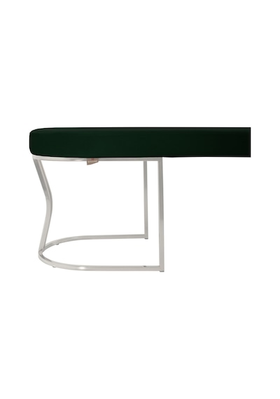 Viego Silver Smooth- Yeşil Kapitoneli Model Puf & Bench & Koltuk- Oturak-uzun Makyaj Puff-yatak Odası Ucu &önü