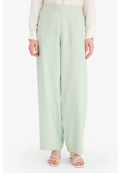 DeFacto 	Wide Leg Basic Düz Geniş Paça Pantolon E7979AX25SMGN1181
