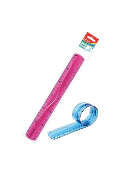 Keyroad Kırılmaz Cetvel 30 CM Yeşil Pembe