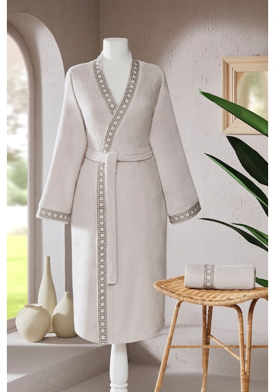 Özdilek Aurea Nakışlı Kimono Kadın Bornoz Seti S/m Çok Renkli