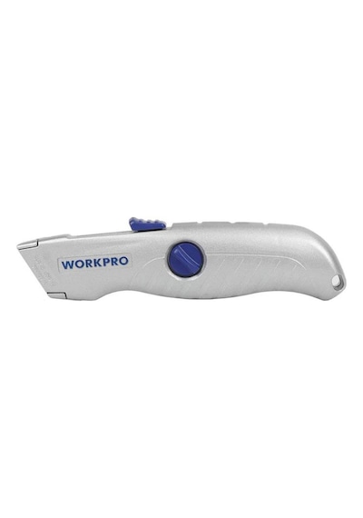 Workpro Wp213007 Alüminyum Gövde Otomatik Geri Çekilebilir Rötuş Maket Bıçağı