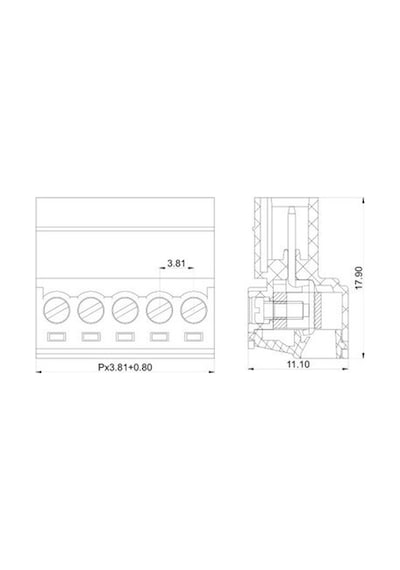 Robotizmo 4 Pin Kablodan Kabloya Klemens 3.81Mm Kablo Birleştirici 2 Adet