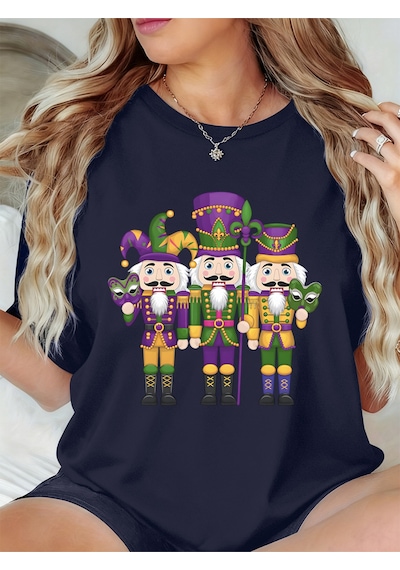 Noıssey Urban Pop Graphic Kadın Tişört Koleksiyonukod 5424 Lacivert