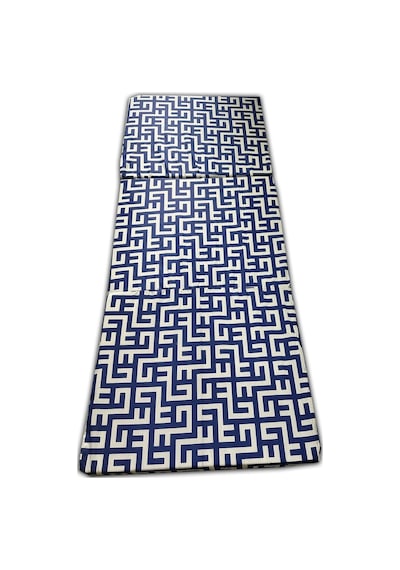 Katlanır Yer Yatağı Ve Tek Kişilik Sünger Katlanır Minder Yatak 70x180 Cm 6 Cm-mavi Labirent