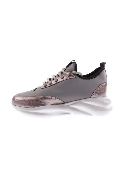 Dgn 211-23y Kadin Kalin Taban Bağcikli Sneakers Ayakkabi 211-2026-R1385 Platin