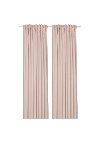 Ikea Sılverlönn Fon Perde 145x300 Cm Açık Pembe