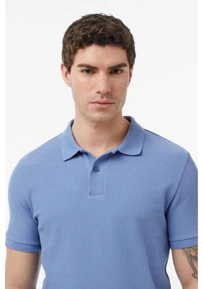 Nautica Erkek Mavi Slim Fit Polo Yaka T-shirt-14494