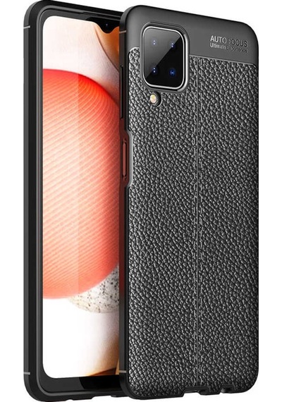 Samsung Uyumlu Galaxy A12 Kılıf Zore Niss Silikon Kapak-Siyah