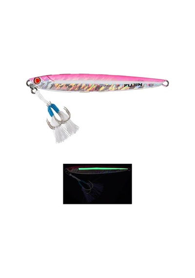 Fujin Valhalla Darksea 80gr Metal Jig Yem Pink Glow Line