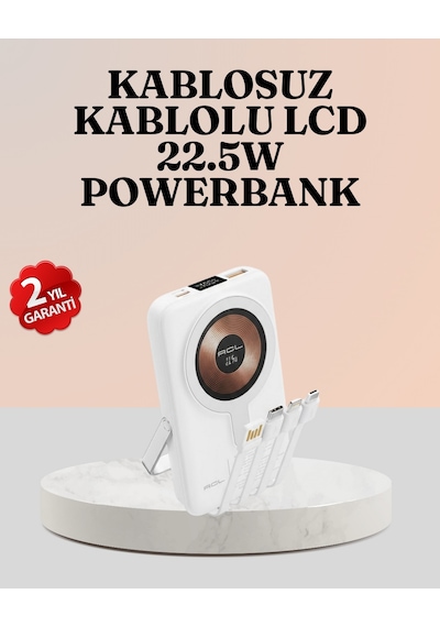 Gld-spt- Kablosuz Ve Kablolu Şarj Destekli Taşınabilir Powerbank Çok Renkli
