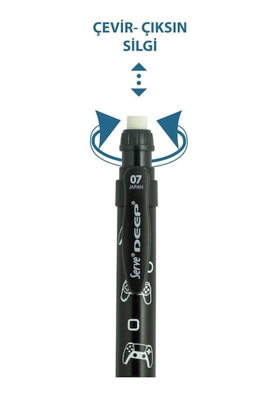 Serve Deep Versatil Kalem Sketch Serisi 0.7mm Siyah Oyun