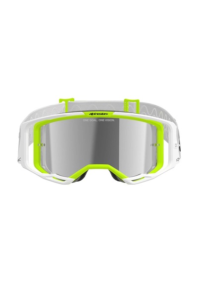 Alpinestars Vision 8 Wordmark Goggle Kross Gözlüğü Beyaz Sarı