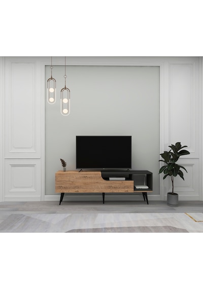 Arnetti Alba Kapaklı Tv Ünitesi Atlantik Çam Antrasit