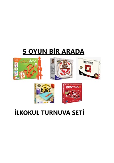 İlkokul Zeka Oyunları Turnuva Seti Abluka - Equılıbrıo - Motif - Küre - Pentago