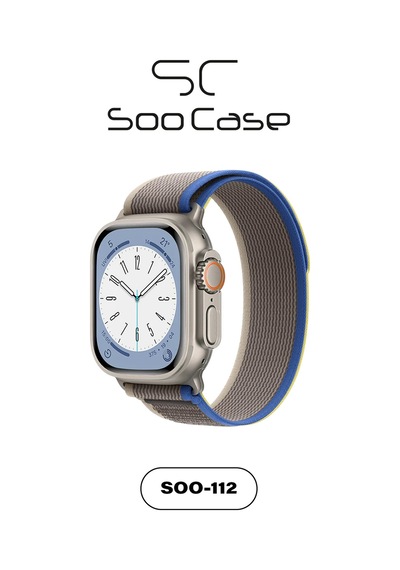 Apple Watch Uyumlu Alpine Kumaş Kordon 42-44-45-49 Mm Soo-112